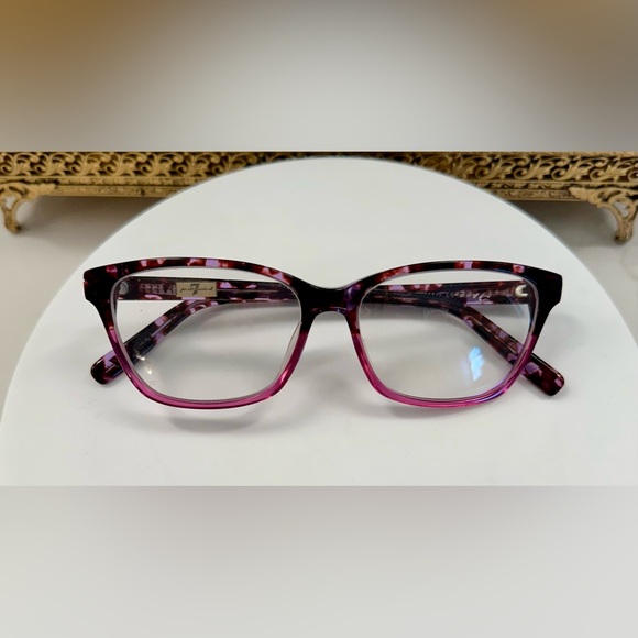 7 For All Mankind - Magenta Tortoiseshell-Patterned Rx Eyeglass Frames - EUC - Picture 17 of 17